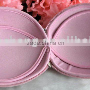 GC---Hot sells of Pink color Silicone bra carring bag