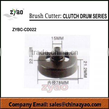 78mmx22.2mm brush cutter clutch drum ,hot sale spare parts for grass trimmer