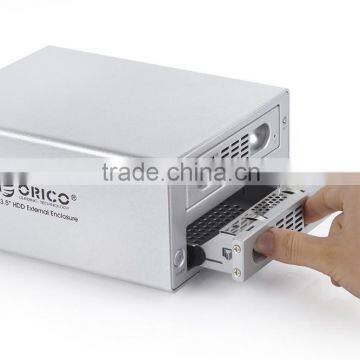 USB 3.0 sata external 3.5 hdd enclosure,2 bay SATA HDD Enclosure