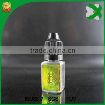 10ml plastic bottles hologram sticker label
