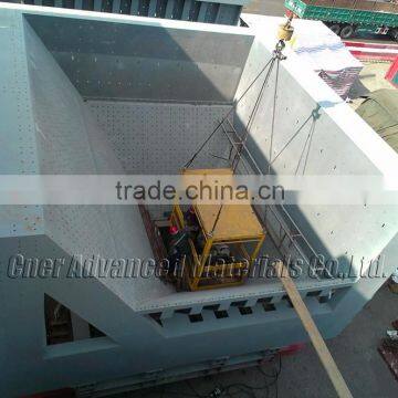 Bisplate 400 lined hopper, Hopper with bisplate wear lining, hopper/bin/chute wear liner