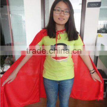 2015 Good quality red hero cape, party costume