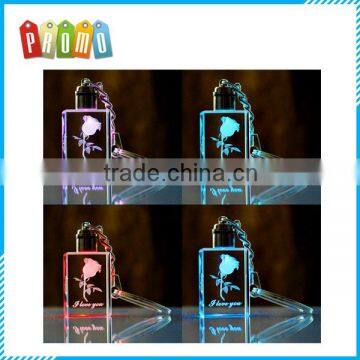 Promotional Crystal LED Flashing Keychain