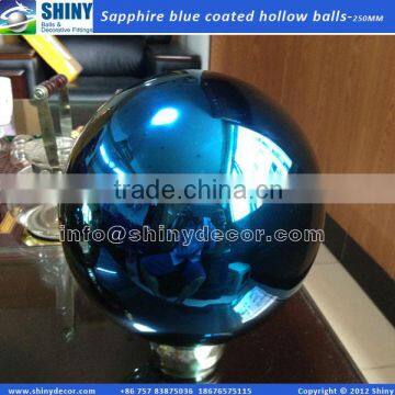 250mm stainless steel hollow ball with blue coated