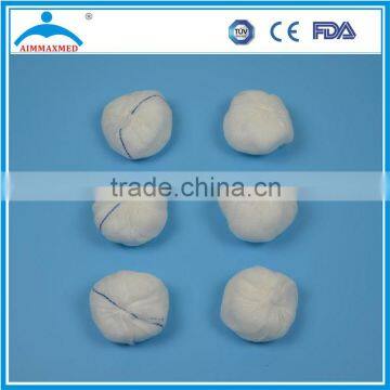 Non sterile absorbent disposable surgical cotton balls with x-ray used