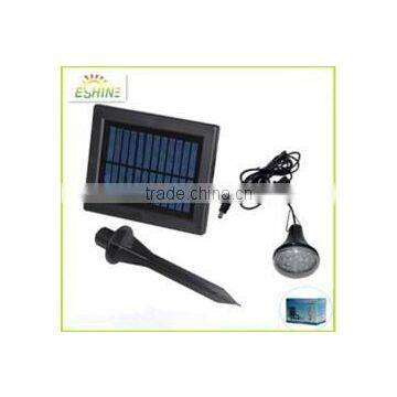 2014 new design solar lighting system with led bulb for home use