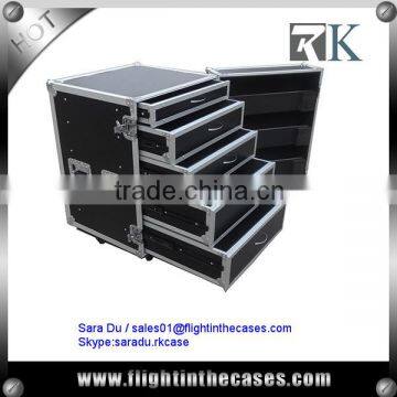 High Quality 5 Drawer Flight Case-- 2 x 4U, 2 x 3U, 1x 2U