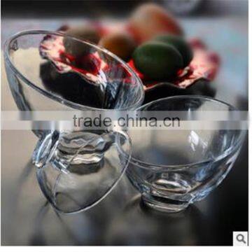 Pyrex Oblique Mouth Glass Bowl Fruit Salad Dessert Bowls,3-Piece Glass Mixing Bowl Set, Wholesale photo-2