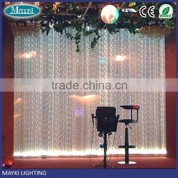 Sensory optic fiber curtain light with different color changing for backdrop decoration