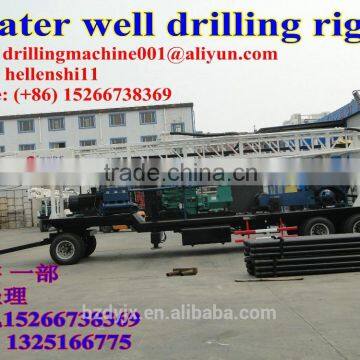 600 meter trailer mounted water well drilling rig