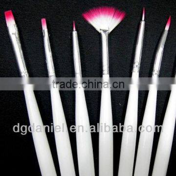 DANIWER 7pcs Nail Print Brush Kit