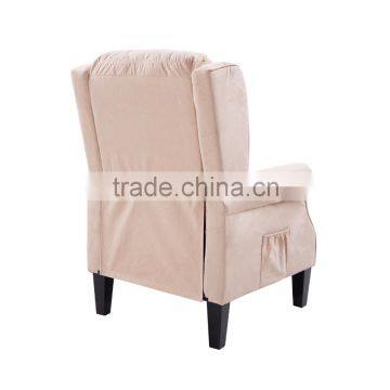 HomCom Heated Vibrating Suede Massage Recliner Sofa photo-5