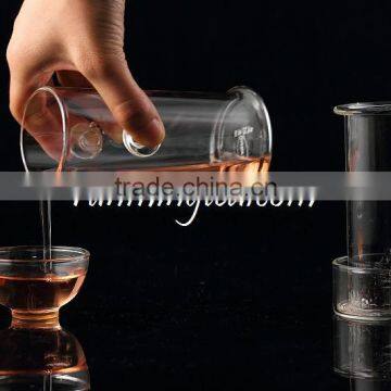 Borocilicate Tall Glass Black Tea Maker With Two Round Handles&Glass Filter photo-2