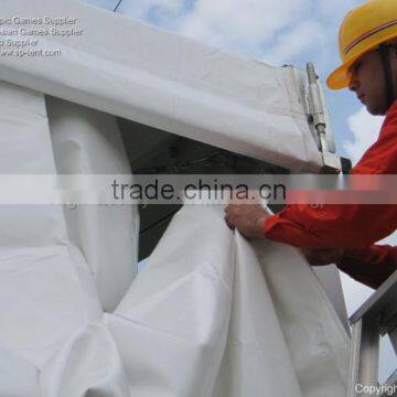 20x50m Football Field Structure Tents With Gable End Entrance Canopies 5x5m