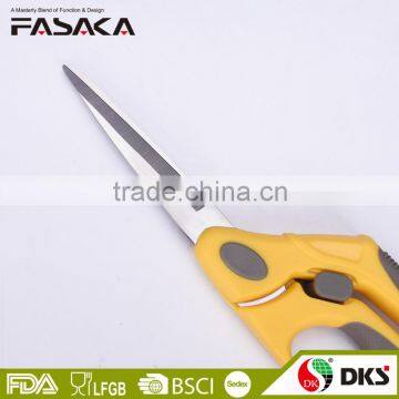 SS130110Y -2016 New Style and Design 8" Stainless Steel Tailor Scissors With Colorful Plastich Handle photo-3