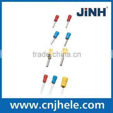 Insulated flat pin terminals