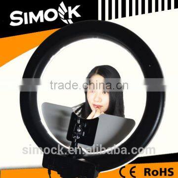 Bi- Color Micro 55 Watt Photography Ring Light RL-18 LED Making up Video Light for DSLR Camera on Portrait photo-3