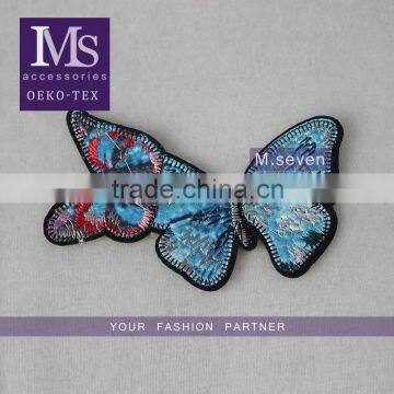 beautiful 9*13cm blue color fancy double butterfly cut out pattern design for sale