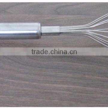 Manual Stainless Steel Mixer Beat Eggs Household Blender Bold Stainless Steel Round Bar Handle Small Medium Large Whisk D09 photo-3