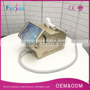 Innovative technology natural permanent facial laser hair removal machine with brushed metal handle