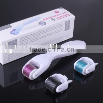 Free samples,the newest 600 can changeable head professional derma roller