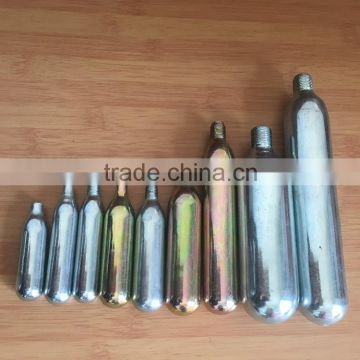 Custom logo 16g 17g 12g 18g 24g 22g 25g 33g mini co2 gas AIR cylinder cartridge Sold On Alibaba