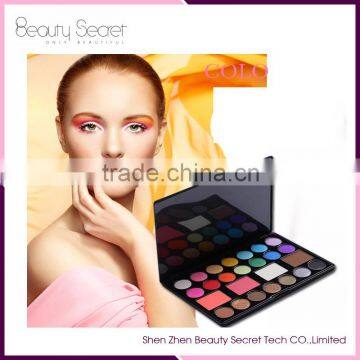 New arrival!!! private label 25 colors glitter eyeshadow/lipstick/blusher palette