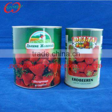 Bulk fresh strawberry, canned strawberry in syrup