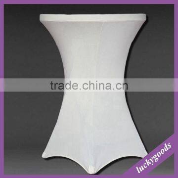 LZB016 spandex white cocktail table cover wholesale