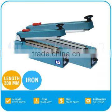 Hand Impulse Sealing Machine - Length 300 mm, Iron, 490 X 350 X 400 mm, TT-Z18C