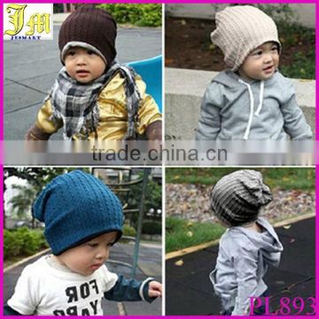 Wholesale Baby Kids Cute Crochet Infant Toddler Beanie Hat Warm Winter Boys Girls Cap Children Accessories