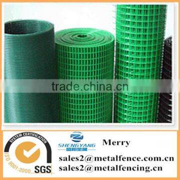 2X1inch Hardware Fabric Cloth 3ftX30m Green Pvc Welded Mesh Rolls photo-3
