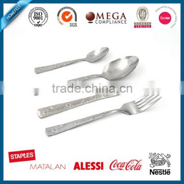 Eco-Friendly Feature and Metal,SS410/430/201/304 Material 75pcs cutlery set