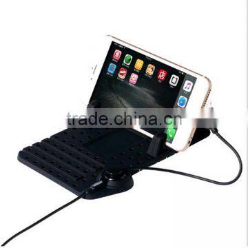 multiple universal mobile phone car mount holder with usb charging line