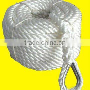 Super Quality Twisted Polyester Anchor Line With Steel Thimble One End photo-2