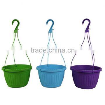 colorful hanging plastic flower pot garden flower pot balcony flower pot