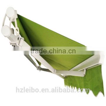 Folding arm awning