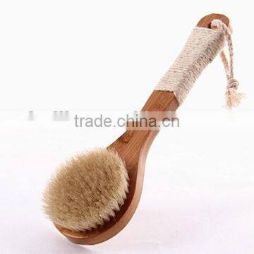 Hot selling bamboo body brush natural bath body brush,body wash brush