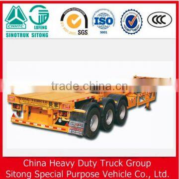 Factory Price 3 Axles 40ft Skeleton Container Trailer , 20ft Skeleton Semi Trailer Container Chassis photo-4