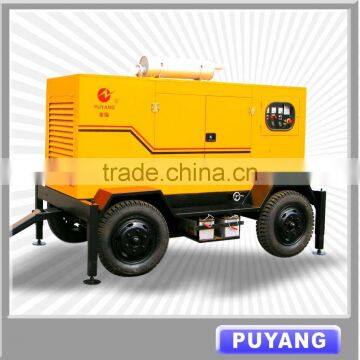 Water Cooled Trailer Portable Mobile Phone Station Generator