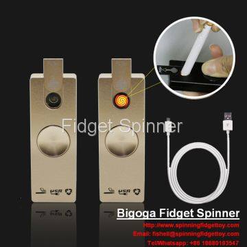 USB Rechargable Fidget Spinner Lighter