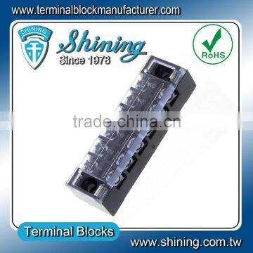 TB-2506L M4 Screw With Cover 600V 25A 6 Pole Entrelec Terminal Block