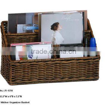 Good quality Wicker file baskets with divider