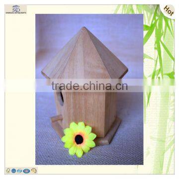Cheap Light Craft Hexagonal Body Cone Roof Birdhouse photo-2