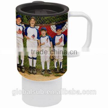 Chinese novel products Sublimation Polymer Travel Mug Cup logo