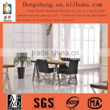 modern steel furniture dining room furniture dining table set BT2015