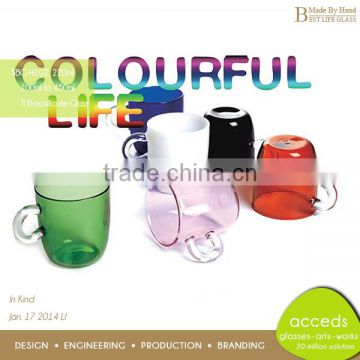 Personalized Fashion Heat-Resistant Juice Drinking Glass Mug Set