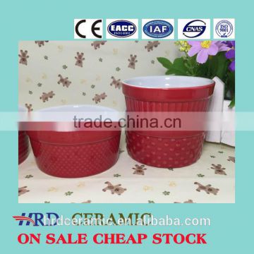 Stocked Wholesale solid color stoneware ice cream bowl