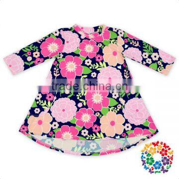 Latest Design Autumn Long Sleeve Baby Girls Dress Casual Party Pocket Girl Child Dress photo-2