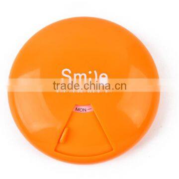 Macarons Color Plastic Round Pocket Weekly Pill Box 7 Day photo-4